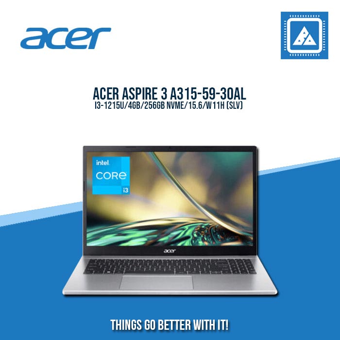 ACER ASPIRE 3 A315-59-30AL I3-1215U/4GB/256GB NVME | BEST FOR STUDENTS LAPTOP ACER ASPIRE 3 A315-59-30AL I3-1215U/4GB/256GB NVME | BEST FOR STUDENTS LAPTOP